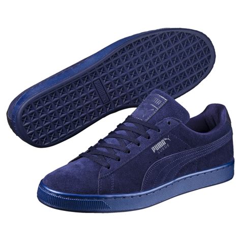 puma suede navy blue green|blue suede puma sneakers men.